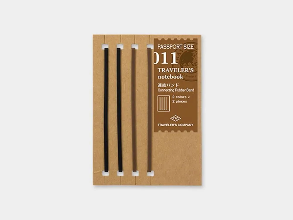 011 Connecting Rubber Bands TRAVELER'S Notebook - Passport Size