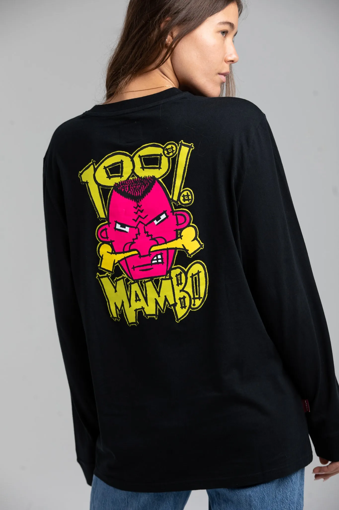 100% MAMBO LONG SLEEVE - BLACK