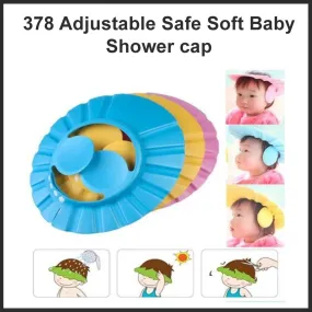 378 Adjustable Safe Soft Baby Shower cap