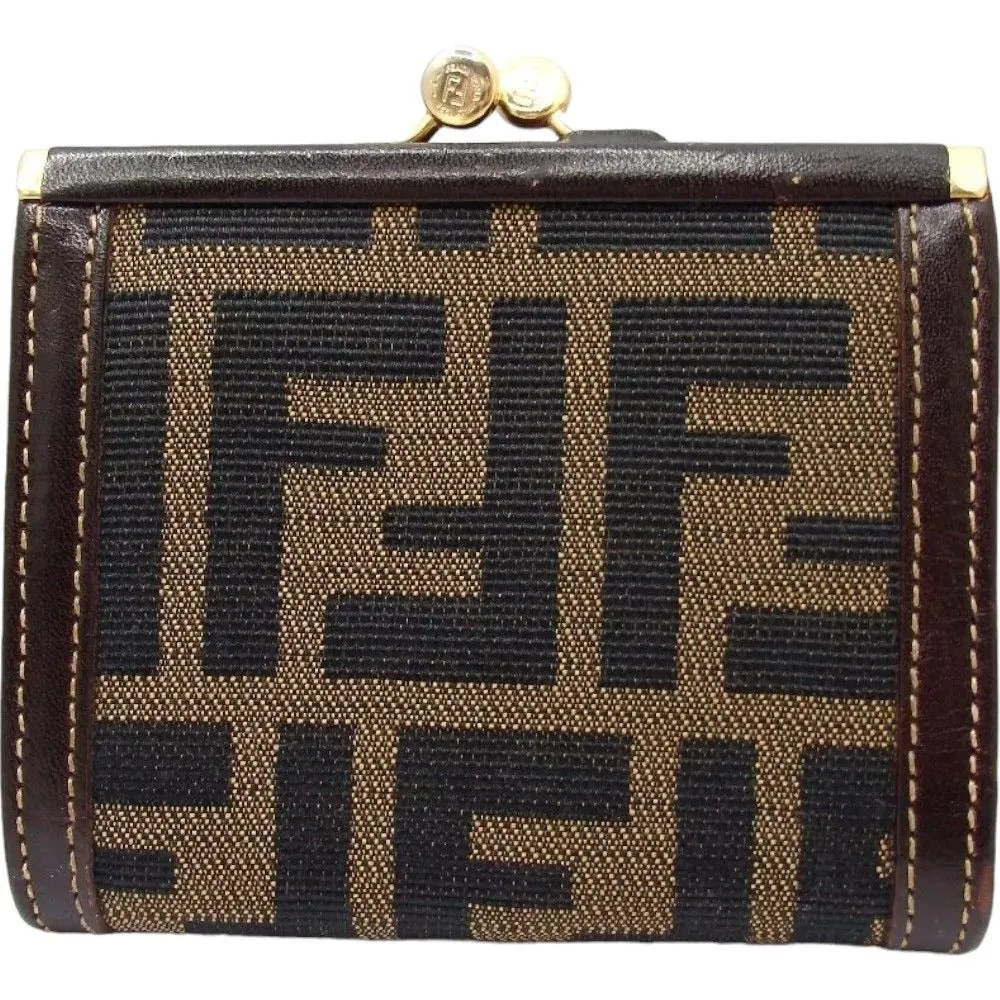 718158AM (V2) Fendi Wallet Brown PVC