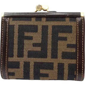 718158AM (V2) Fendi Wallet Brown PVC
