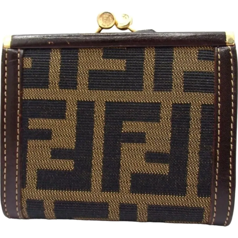718158AM (V2) Fendi Wallet Brown PVC