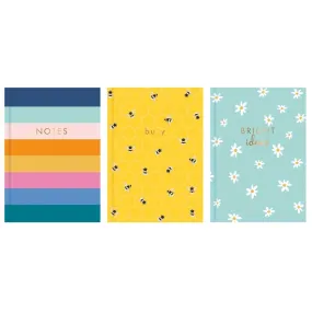 A4 Bright Ruled Hardback Book - Assorted