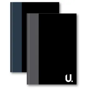 A4 Hardback Notebook - Assorted Lined Durable Hardcover Lined Pages Neat Writing