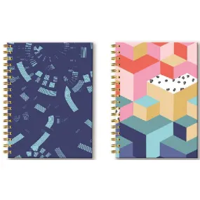 A4 Spiral Notebook - Assorted Colours Durable Journal School Office Writing Supplies