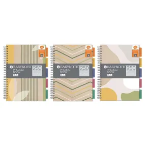 A4 Twin Wiro Project Book - Assorted Designs Notebook Journal School Office Supplies