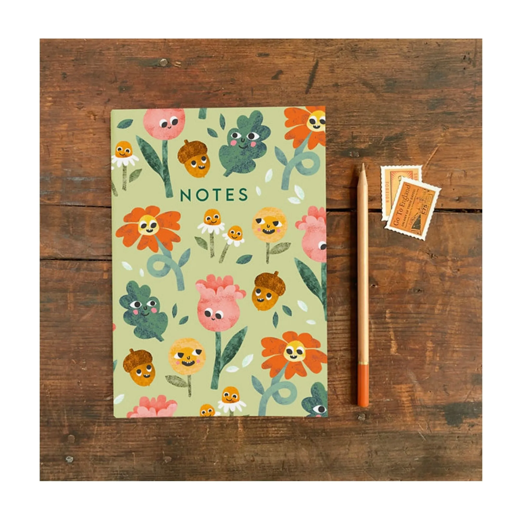 A5 Flower Faces Notebook