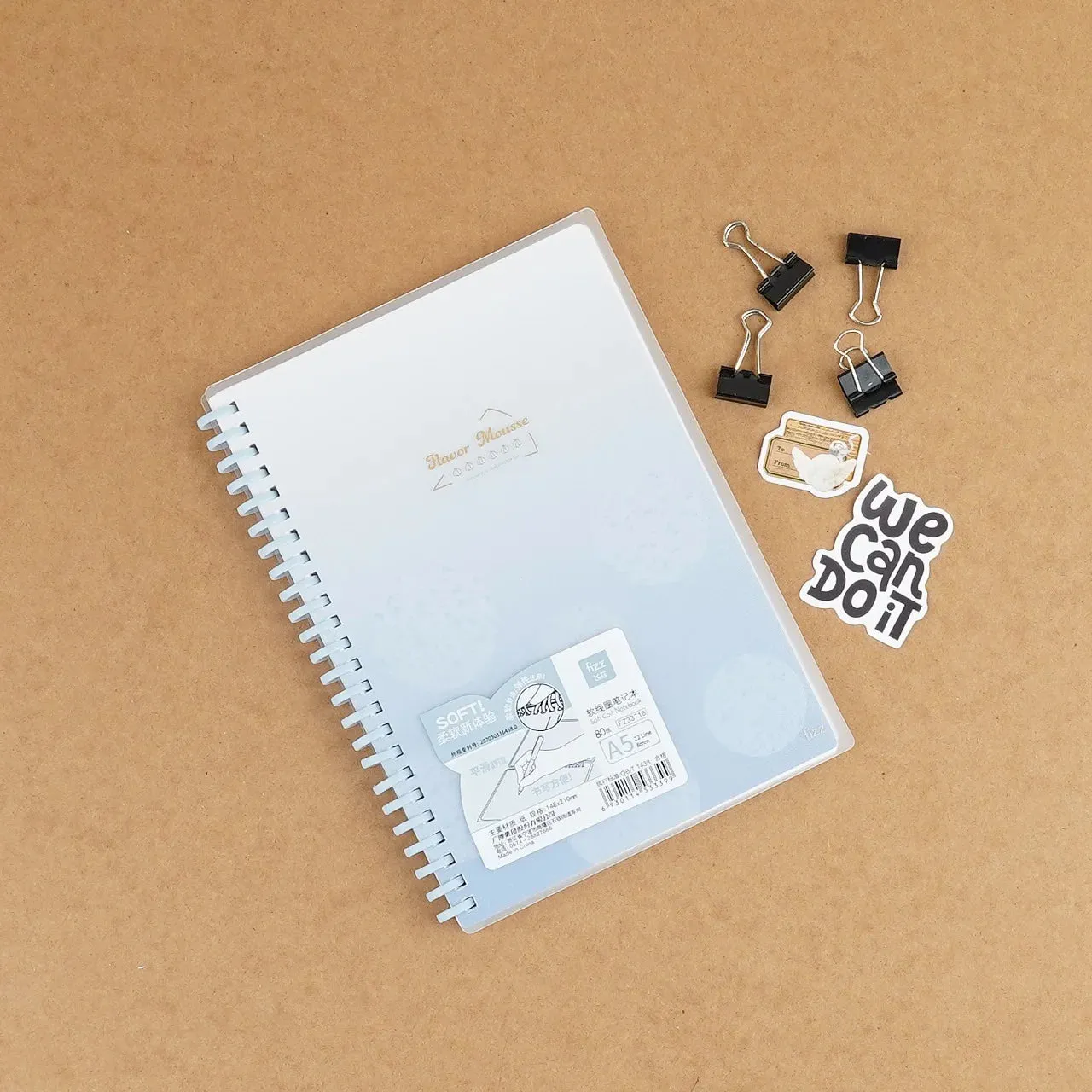 A5 Light Color Soft Spiral Notebook