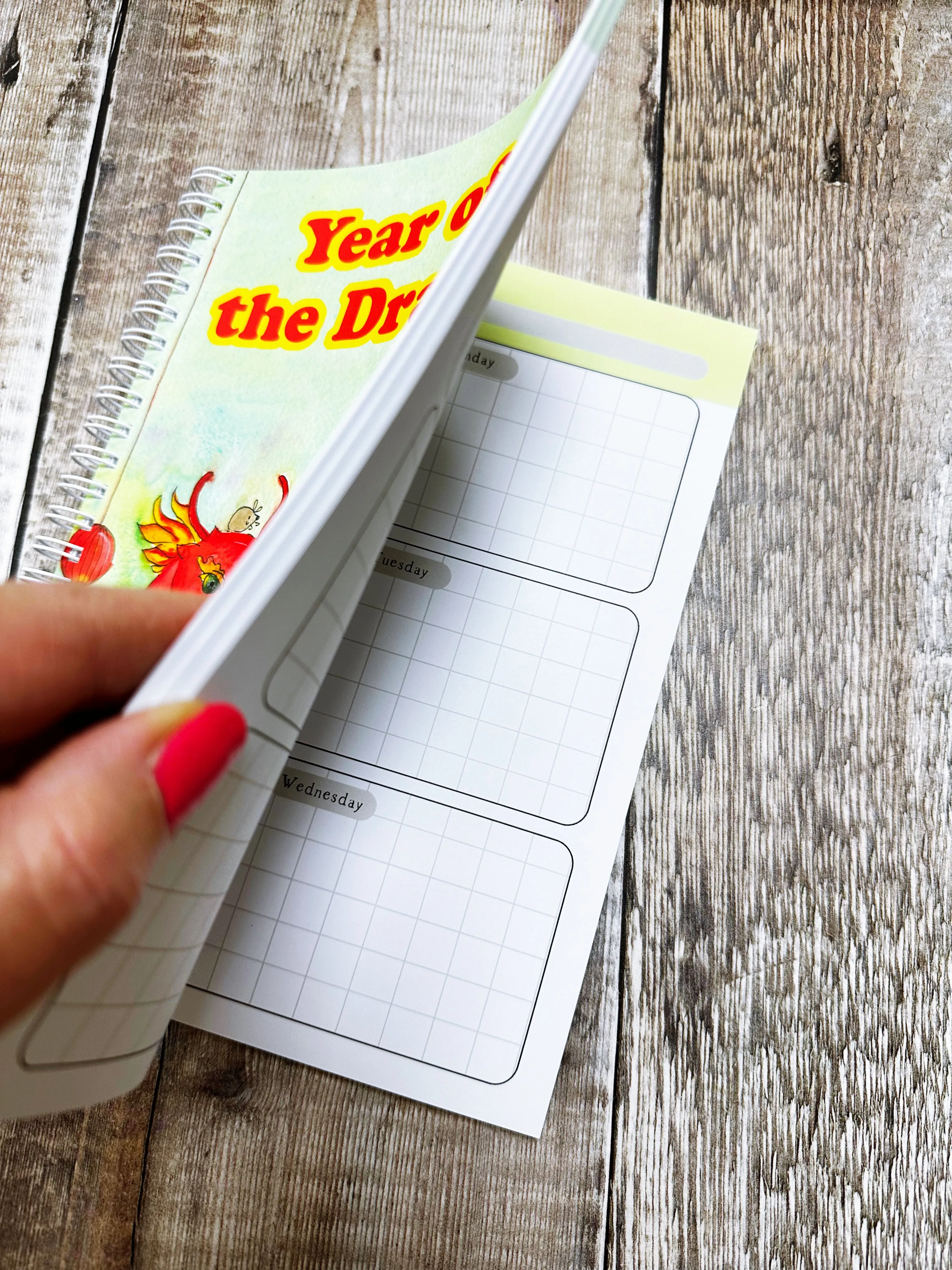 A5 Ring bound Year of the Dragon Notebook or Planner