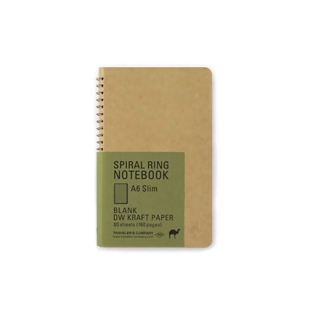 A6 Slim Spiral Ring Notebook