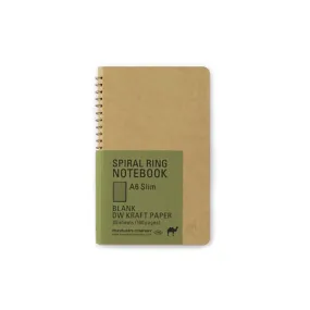 A6 Slim Spiral Ring Notebook