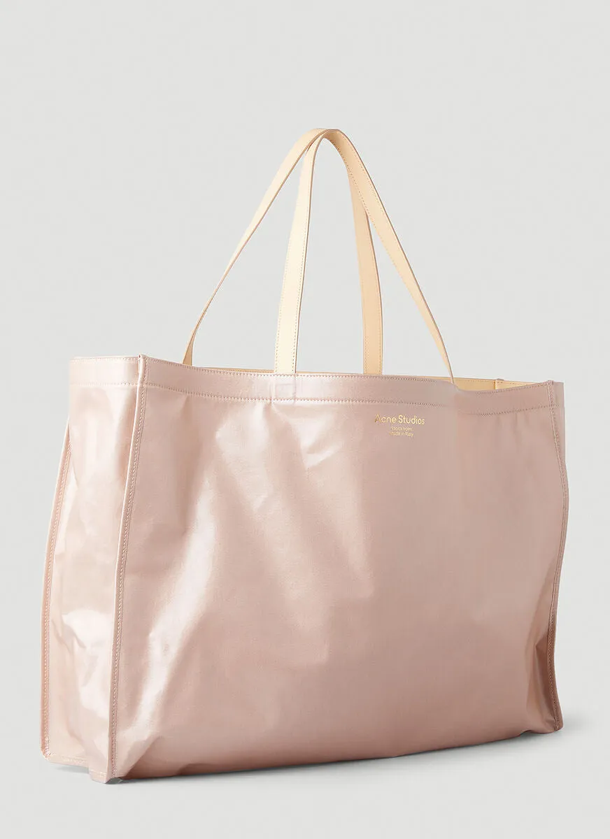 Acne Studios Logo Printed Large Tote Bag