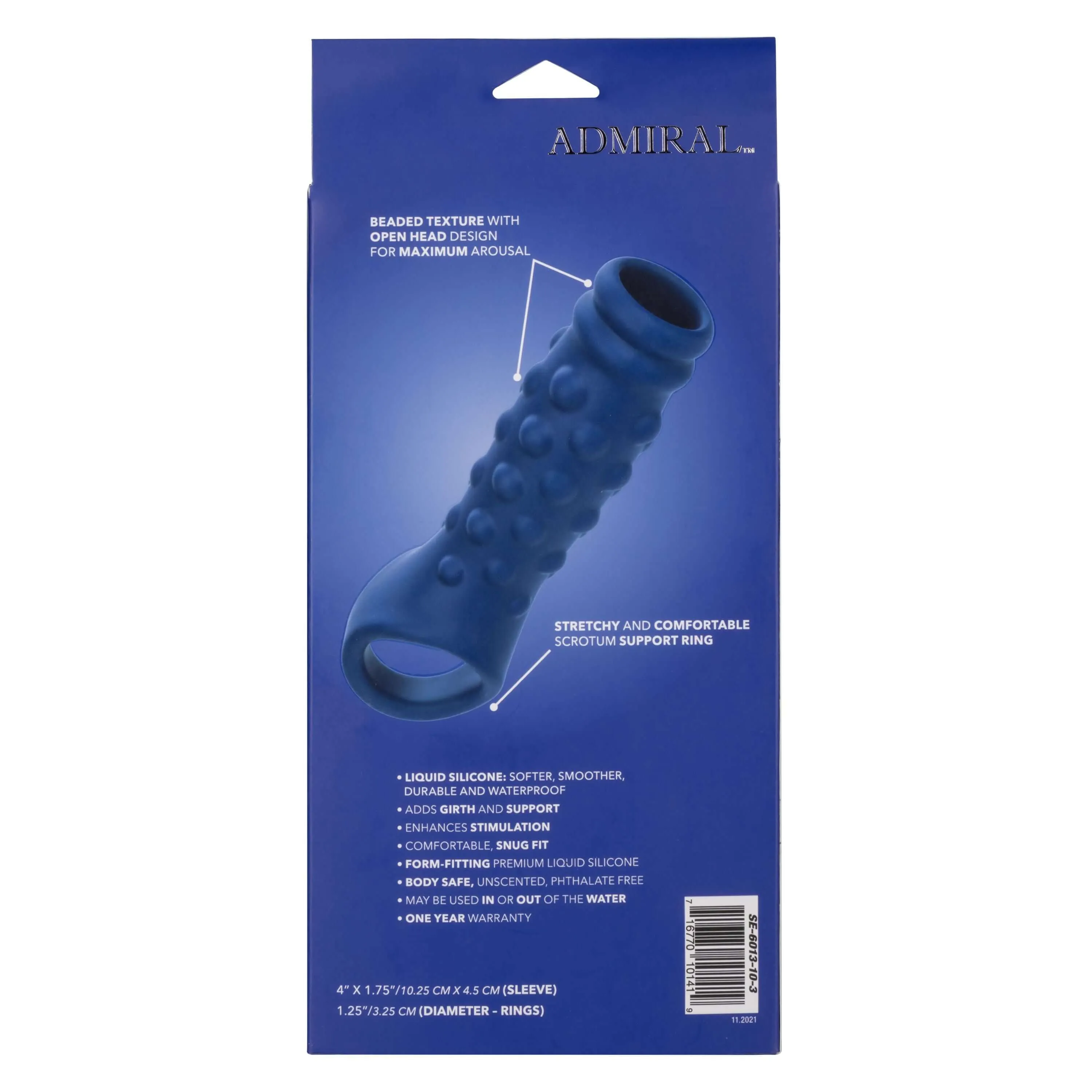 Admiral Liquid Silicone Wave Penis Extension - Explore Uncharted Pleasure