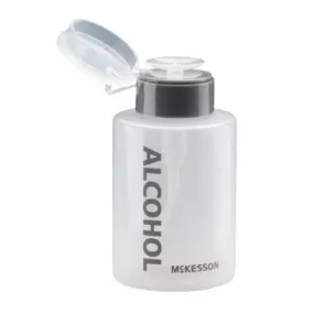 Alcohol Dispenser McKesson Push Down Dispensing, 9 Ounce, Translucent, Alcohol Imprint, Polyethylene Count of 1 By McKesson