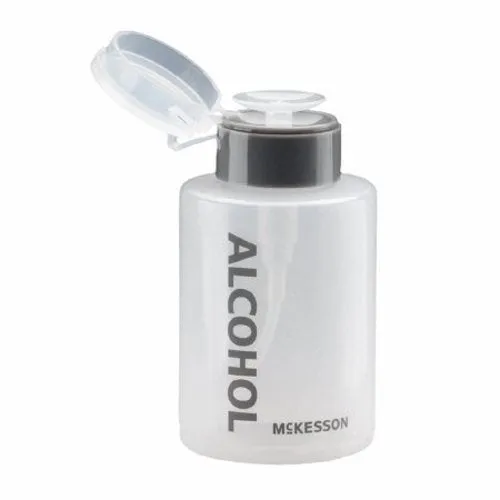 Alcohol Dispenser McKesson Push Down Dispensing, 9 Ounce, Translucent, Alcohol Imprint, Polyethylene Count of 1 By McKesson