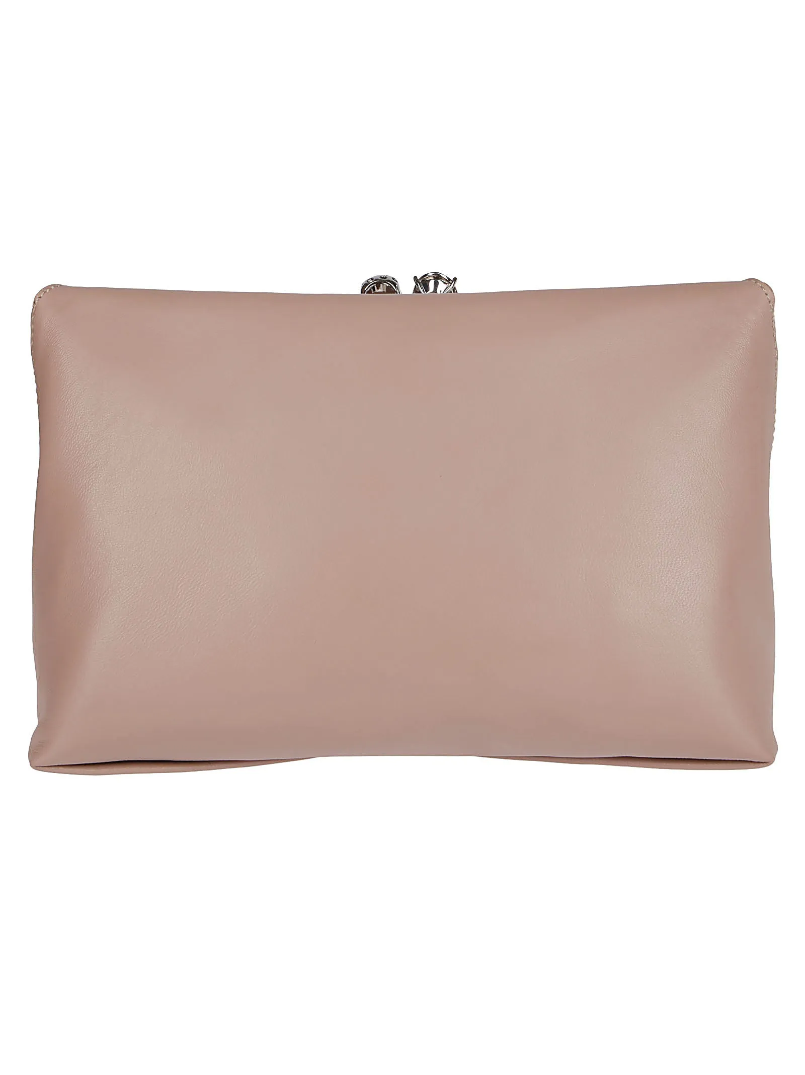 Alexander McQueen Four-Ring Skull Embellished Clutch Bag