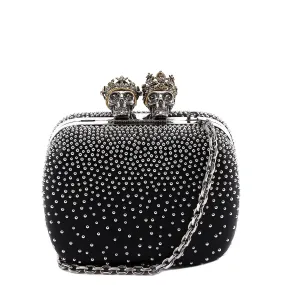 Alexander McQueen King And Queen Skull Clutch Bag