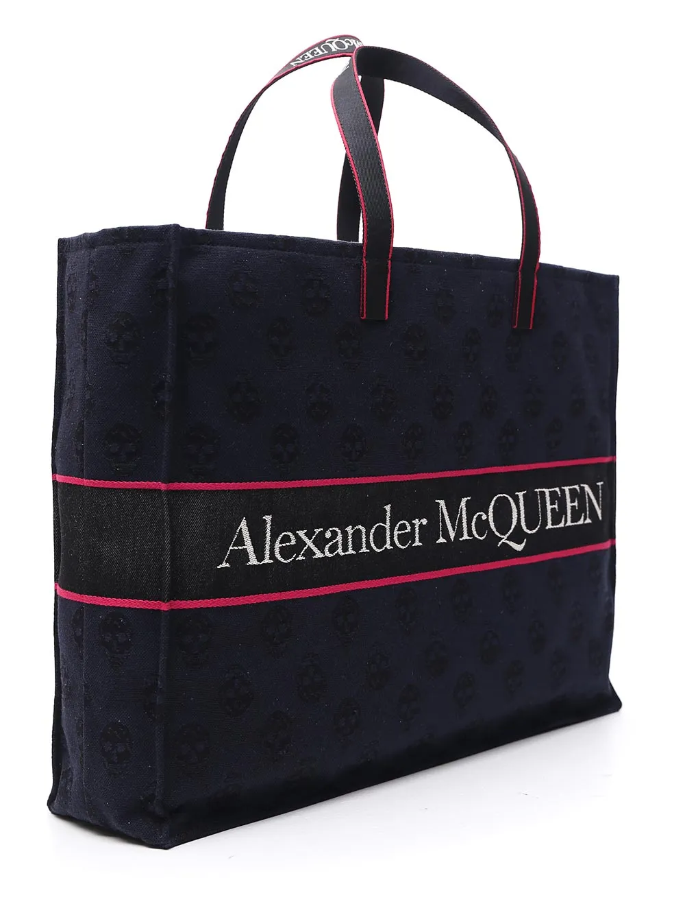 Alexander McQueen Logo Intarsia Tote Bag