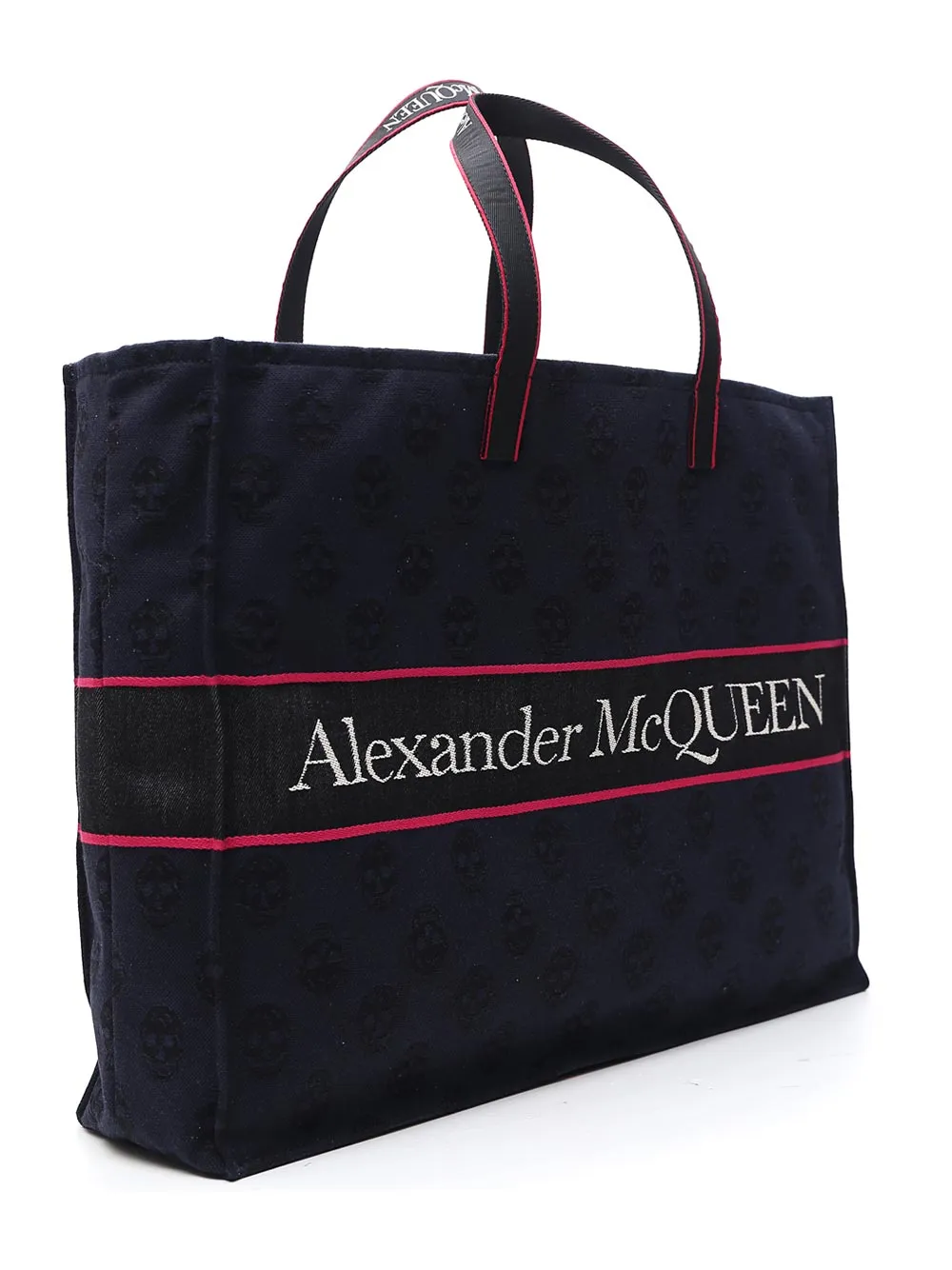 Alexander McQueen Logo Intarsia Tote Bag