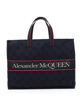 Alexander McQueen Logo Intarsia Tote Bag