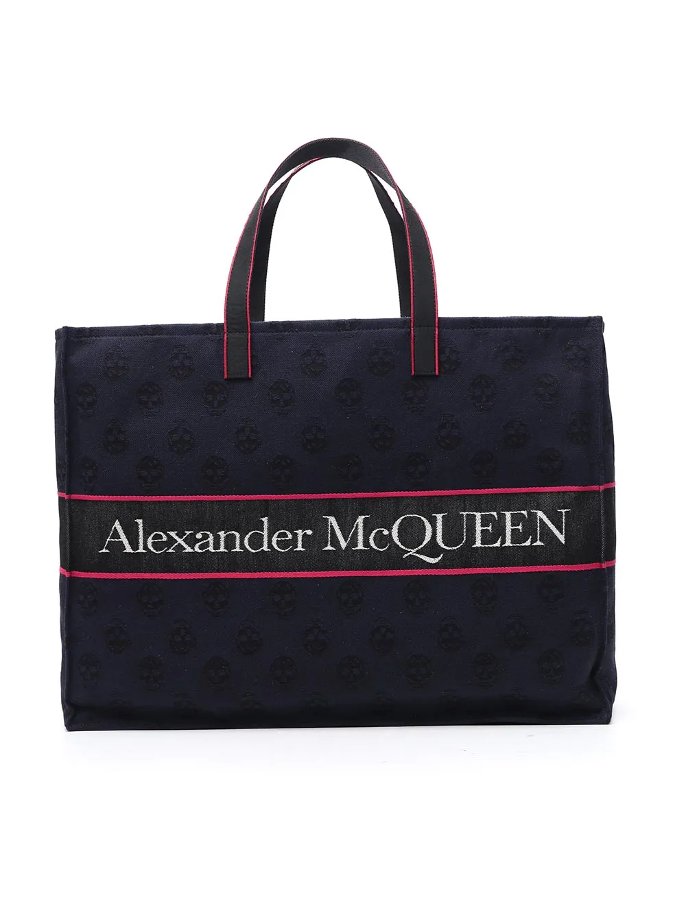 Alexander McQueen Logo Intarsia Tote Bag