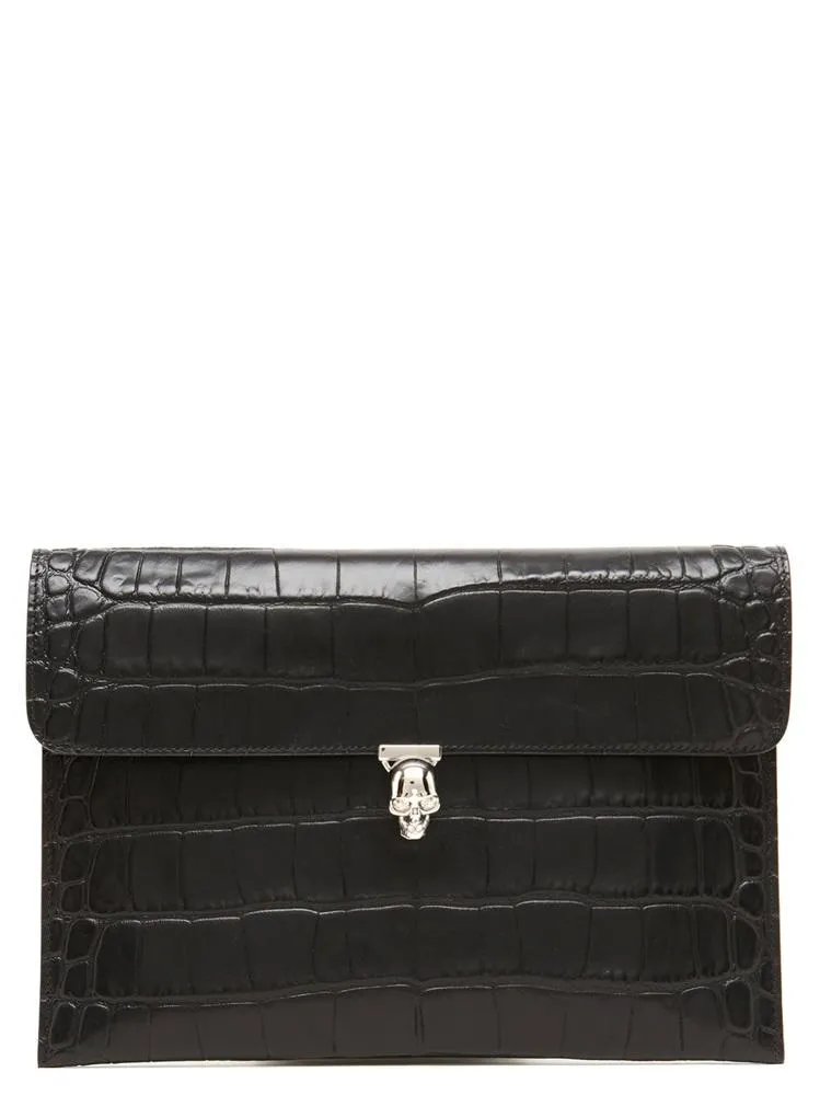 Alexander McQueen Skull Detail Clutch Bag