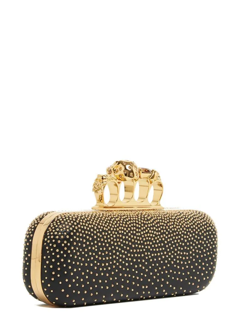 Alexander McQueen Skull Rings Clutch Bag