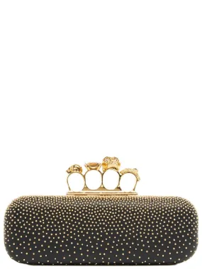 Alexander McQueen Skull Rings Clutch Bag