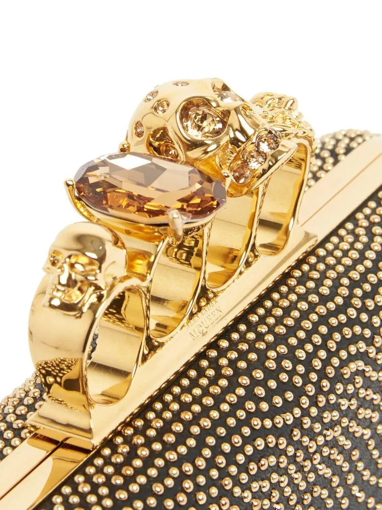 Alexander McQueen Skull Rings Clutch Bag
