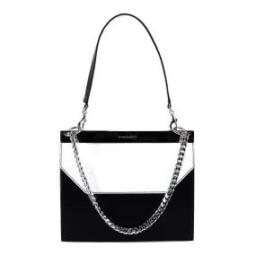 Alexander McQueen Two Tone Drop Chain Shoulder Bag