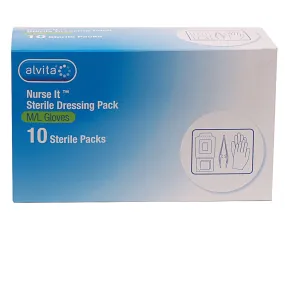 Alvita Dressing Pack Nurse It M/L - Pk10