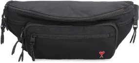 AMI Logo Embroidered Zipped Belt Bag