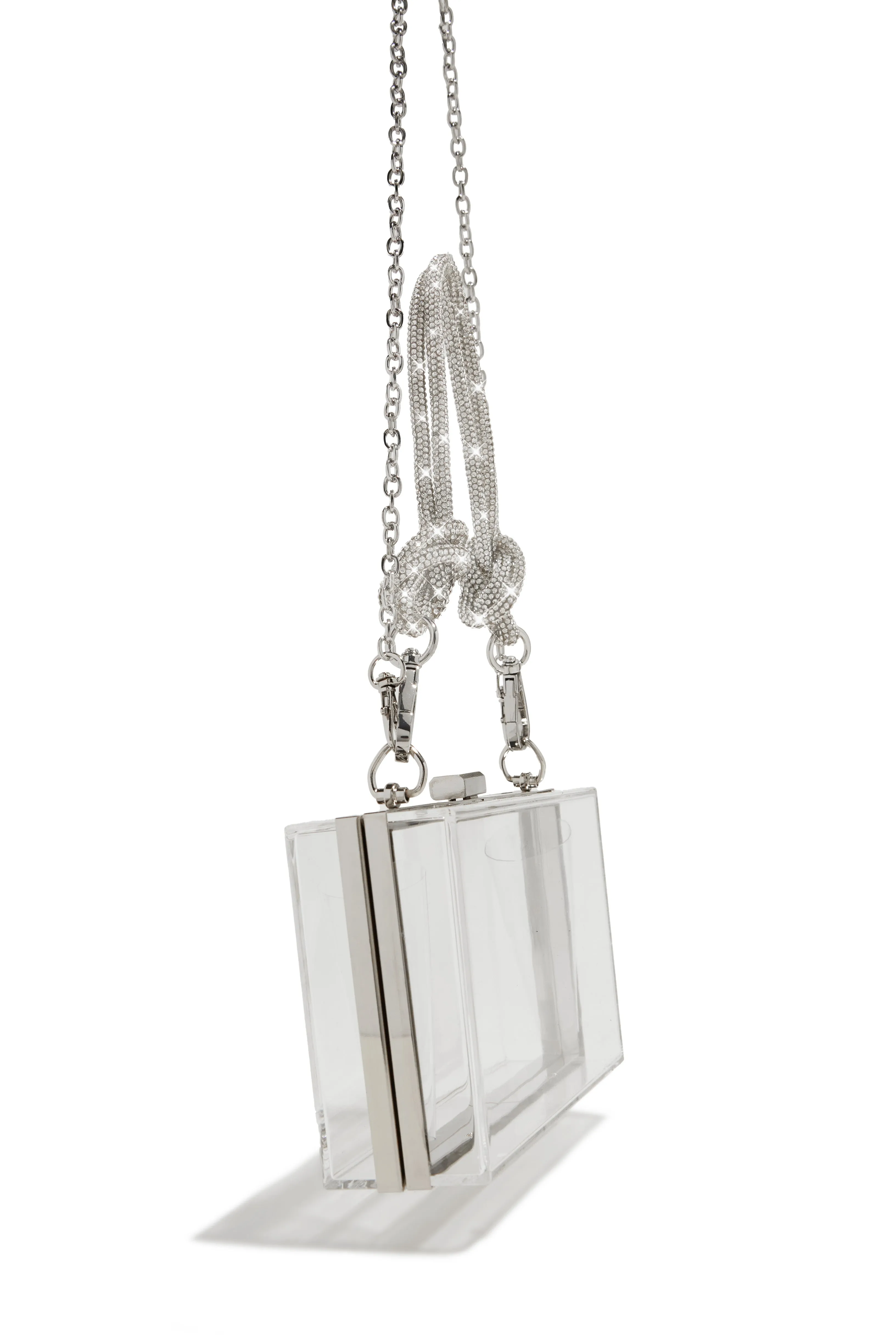 Anessia Clear Acrylic Bag - Silver