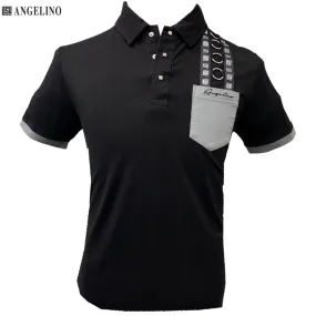 Angelino Jones Black Golfer Shirt