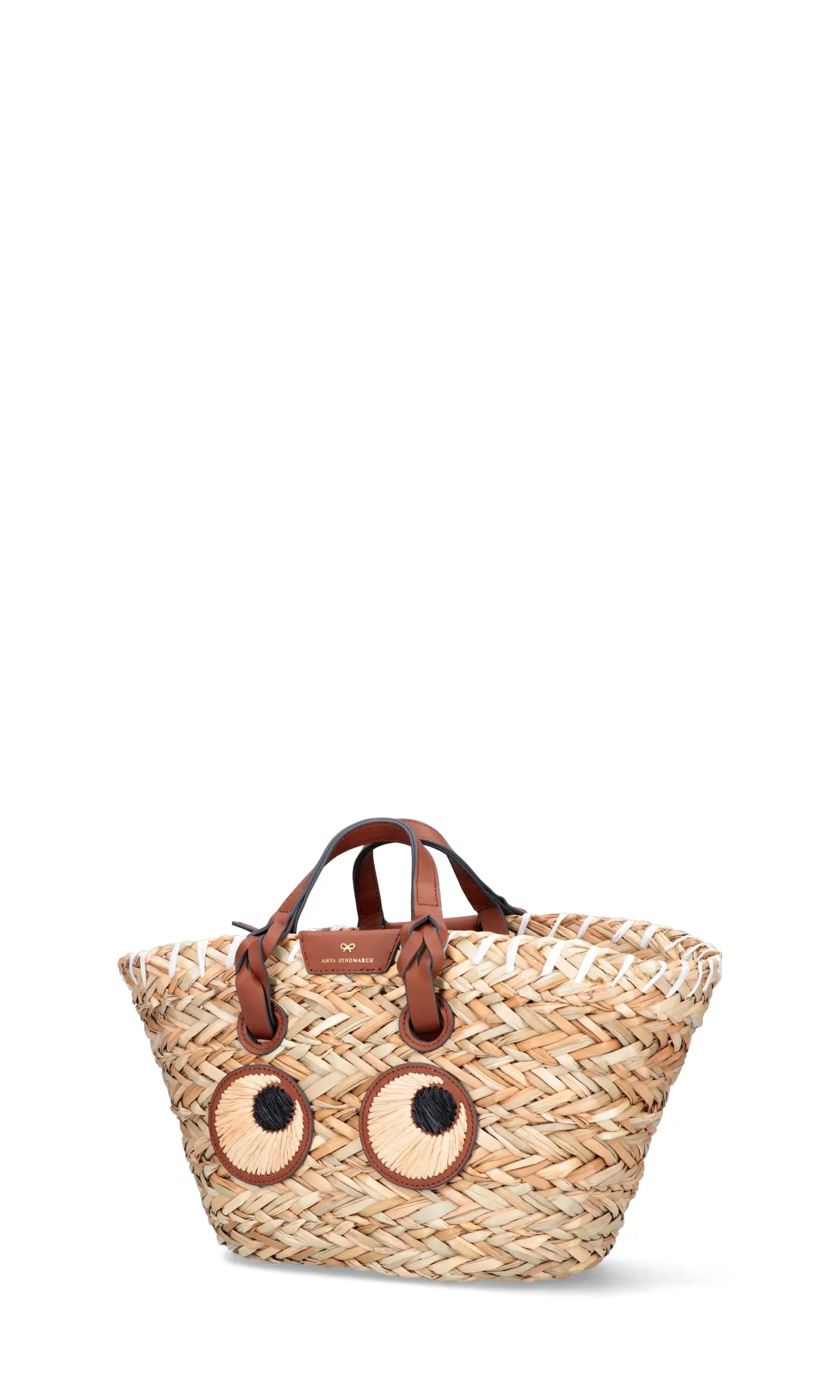 Anya Hindmarch Eyes Straw Tote Bag