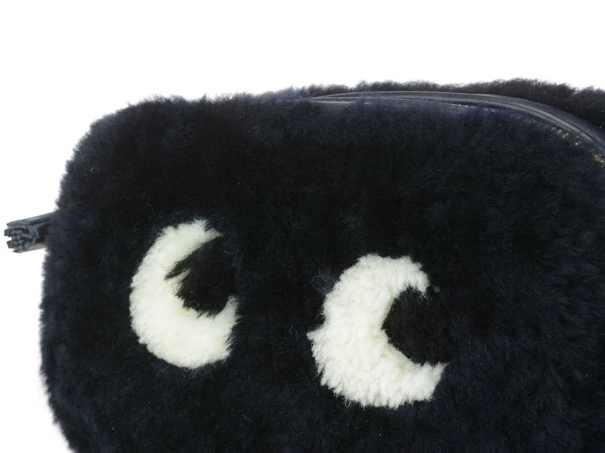 Anya Hindmarch Shearling Eyes Crossbody Bag