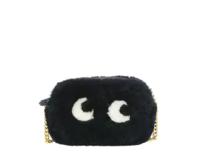 Anya Hindmarch Shearling Eyes Crossbody Bag