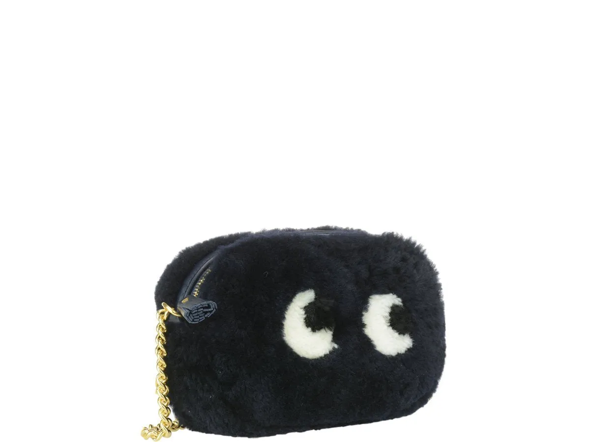 Anya Hindmarch Shearling Eyes Crossbody Bag