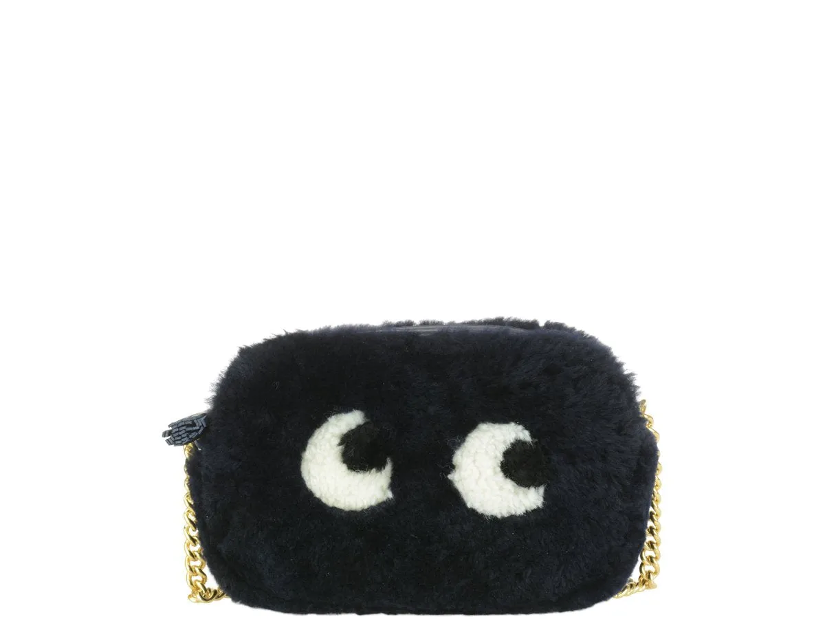 Anya Hindmarch Shearling Eyes Crossbody Bag