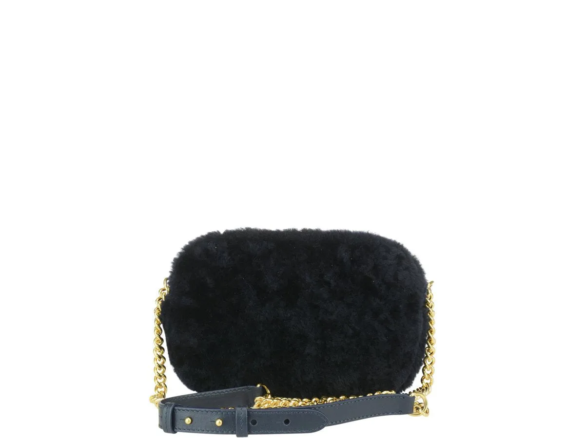 Anya Hindmarch Shearling Eyes Crossbody Bag