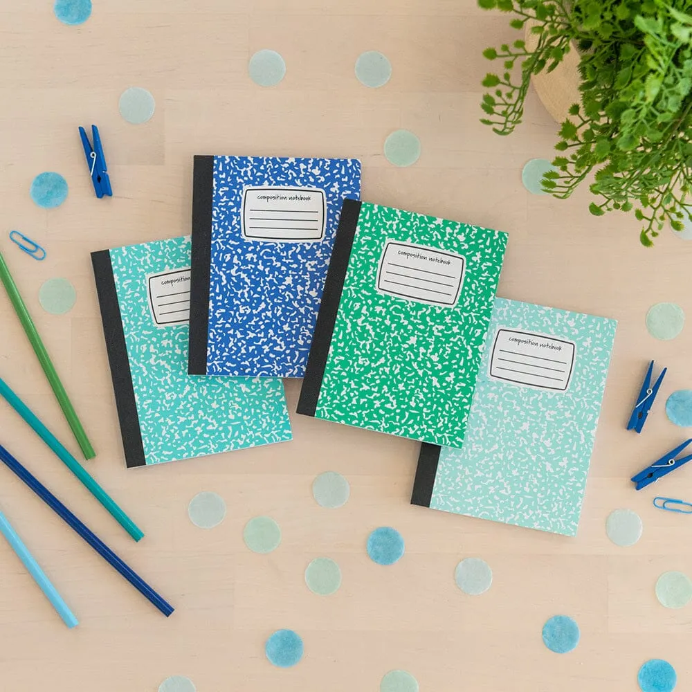 Aqua Mini Composition Notebook