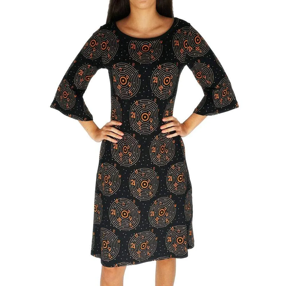 Astronomical Symbols Glow-in-the-Dark Curie Dress