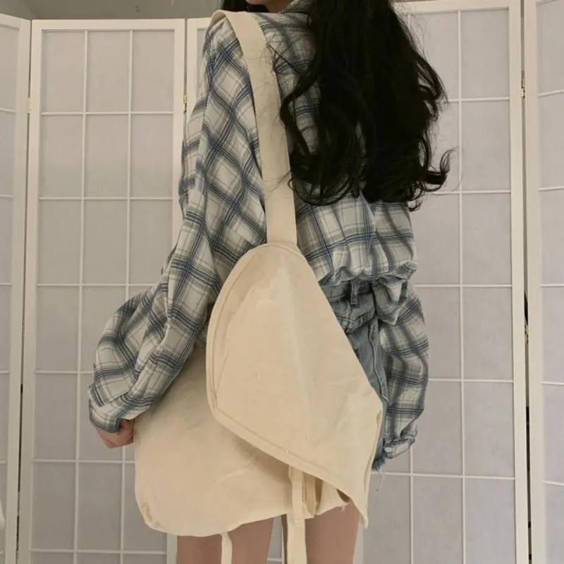Autumn Women Plaid Shirt Oversized Lantern Sleeve Vintage Turn Down Collar Ladies Casual Vintage Button Up Loose Tops