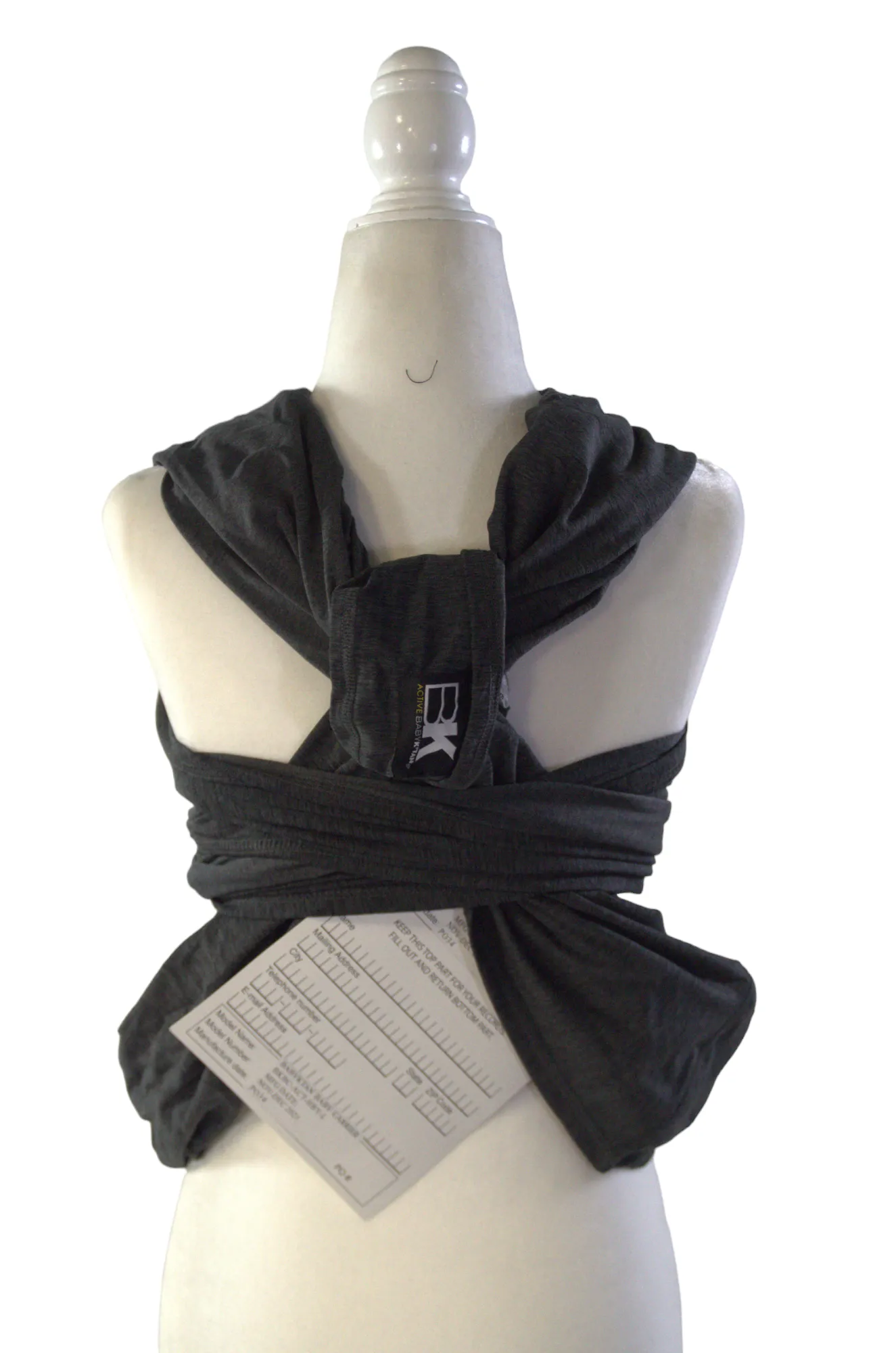 Baby K'tan Active Yoga Carrier - Heather Black - XL