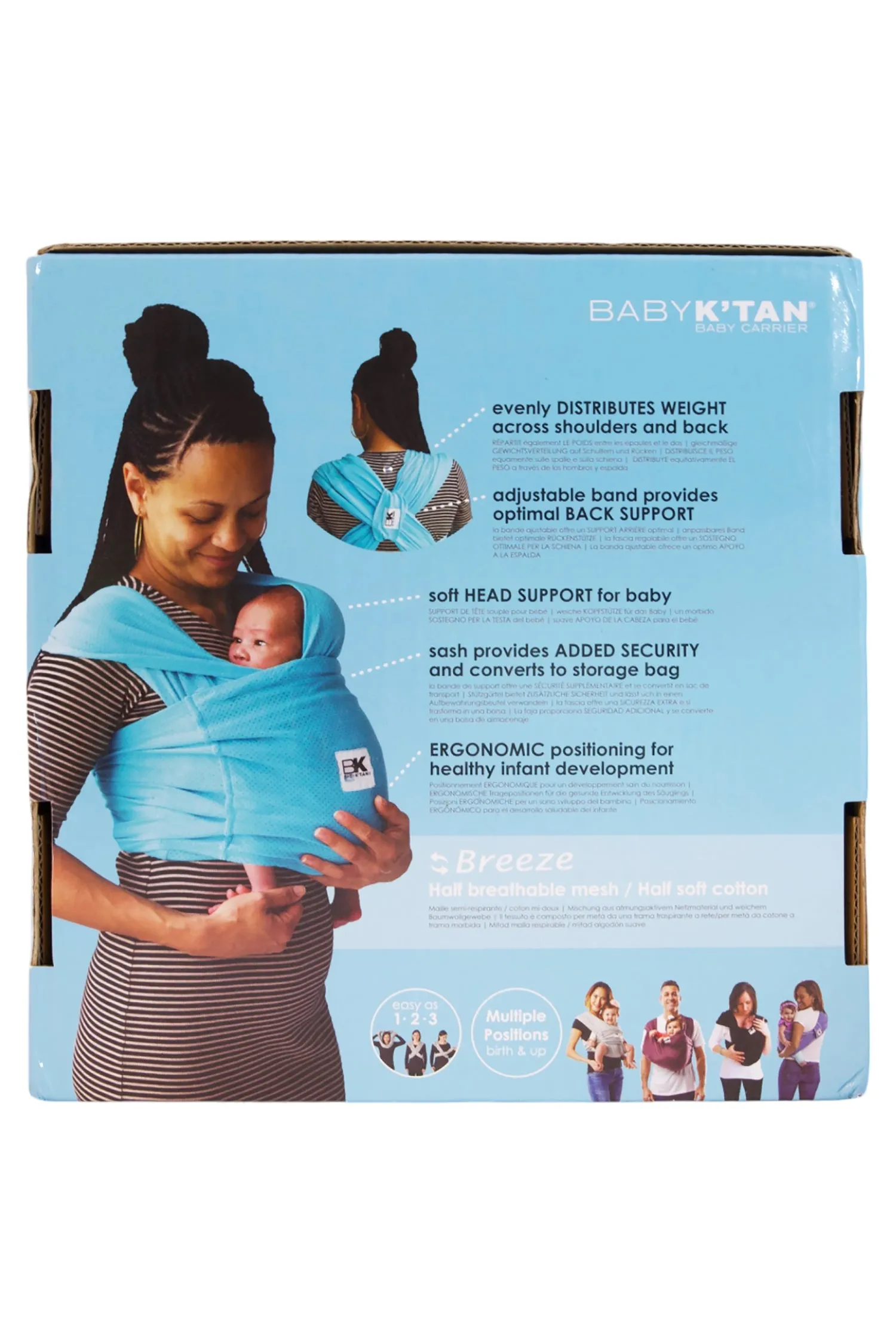 Baby K'tan Breeze Baby Carrier - Black - L
