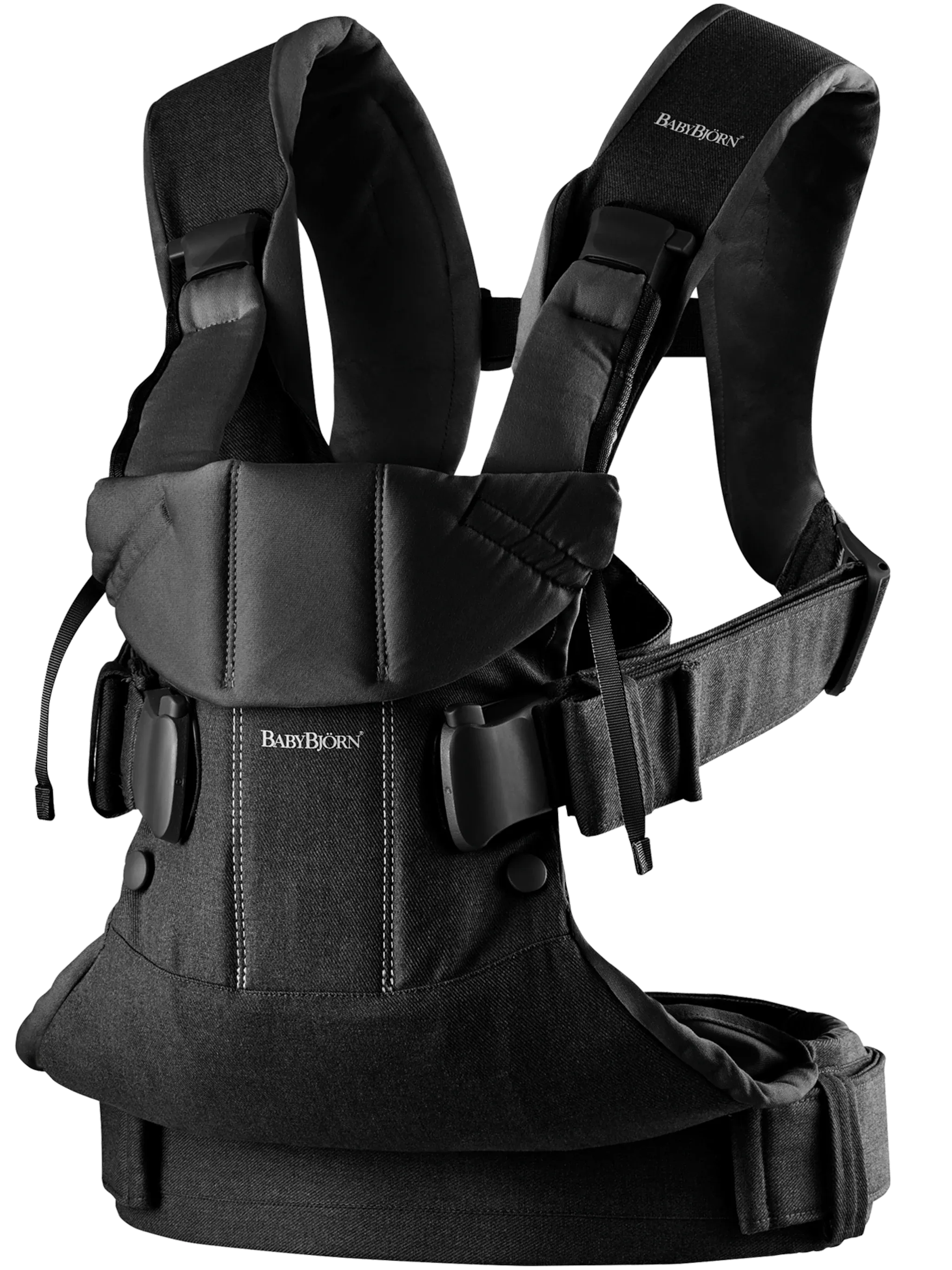 BabyBjorn Draagzak One Cotton Mix Zwart