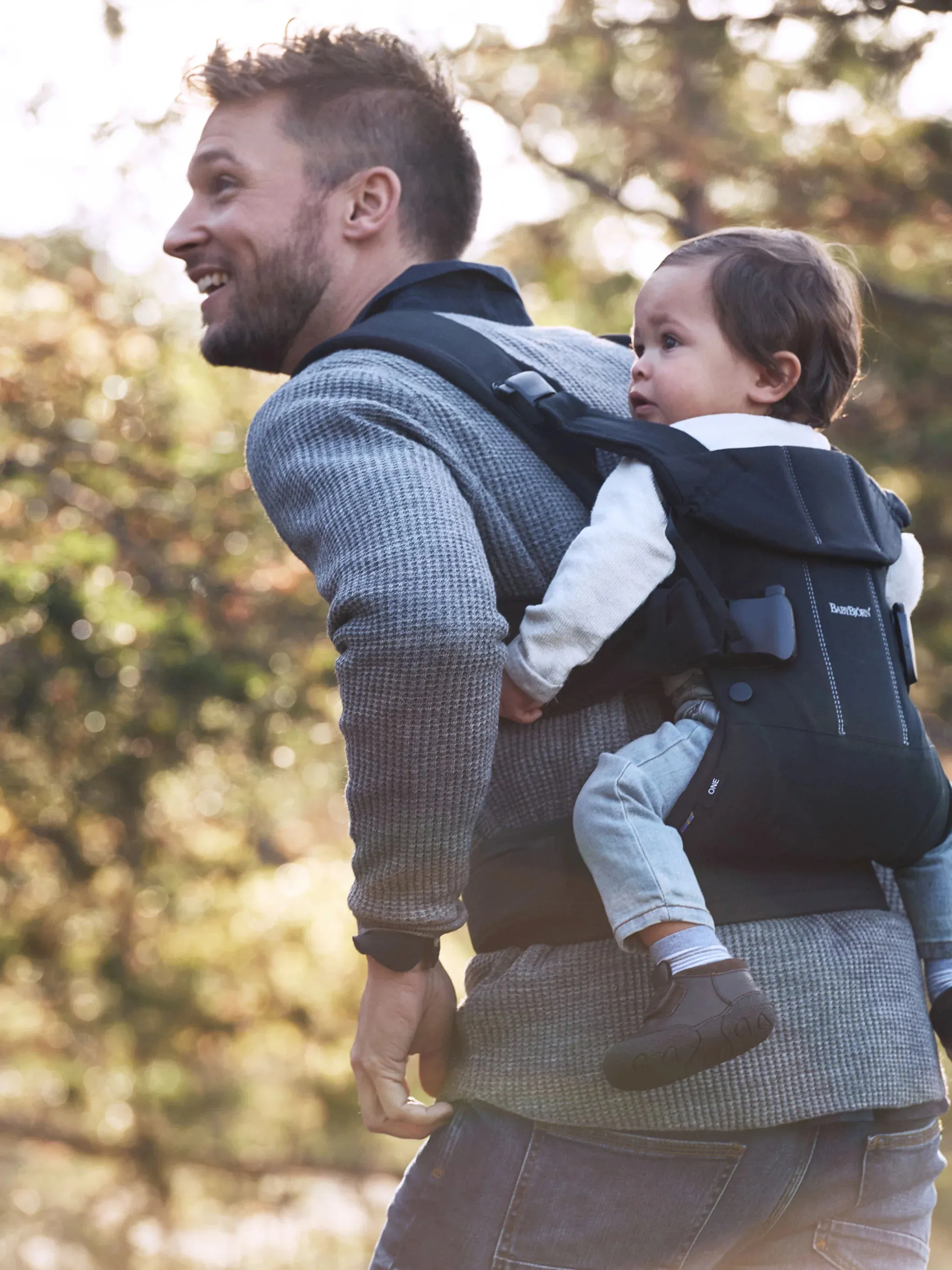 BabyBjorn Draagzak One Cotton Mix Zwart