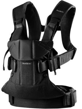 BabyBjorn Draagzak One Cotton Mix Zwart