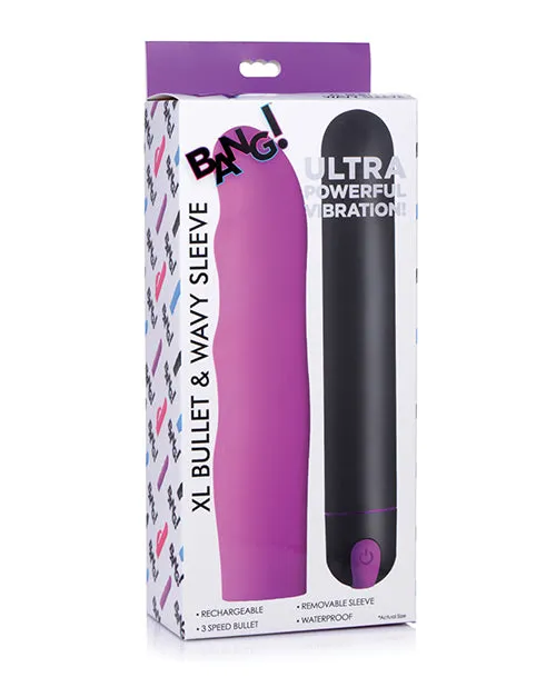 Bang! Xl Bullet & Wavy Silicone Sleeve