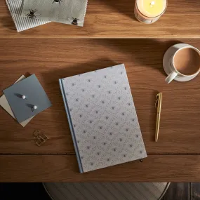 Bees & Leaves B5 Fabric Notebook
